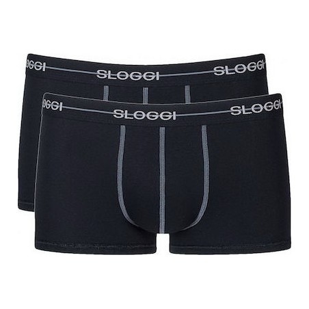 10206968-0004 Sloggi Men Start Hipster 2Pack (Black)