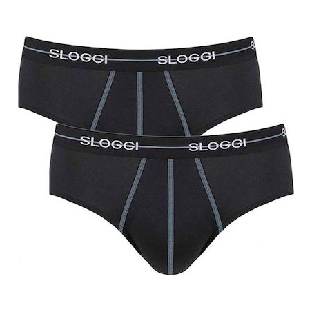 10206949-0004 Sloggi Start Midi 2Pack (Black)
