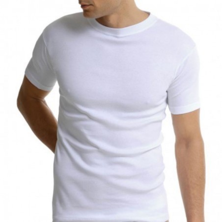 27820 PLUS SIZE ΚΟΝΤΟΜΑΝΙΚΗ ΑΝΔΡΙΚΗ ΦΑΝΕΛΑ (WHITE)