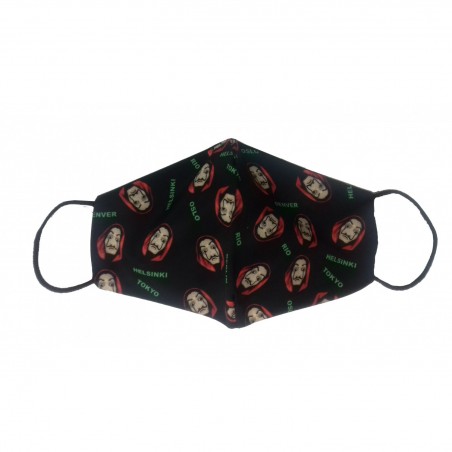 013-02 ΜΑΣΚΑ ΕΝΗΛΙΚΩΝ CASA D PAPEL (BLACK)