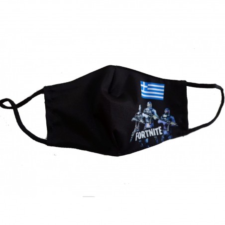 013-02 ΜΑΣΚΑ ΕΝΗΛΙΚΩΝ GREEK FLAG (BLACK)
