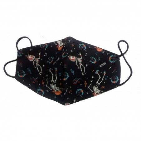 013-02 ΜΑΣΚΑ ΕΝΗΛΙΚΩΝ TIK-TOK SKELETONS (BLACK)