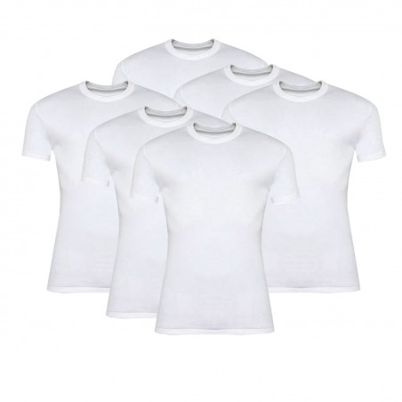 39000-B6X-01 JOIN ΑΝΔΡΙΚΗ ΦΑΝΕΛΑ ΚΟΝΤΟ ΜΑΝΙΚΙ ΛΑΙΜΟΚΟΨΗ PLUS SIZE 6 TEMAXIA (WHITE)