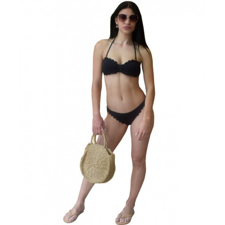 1854 S&M COLLECTION ΓΥΝΑΙΚΕΙΟ ΣΕΤ ΜΑΓΙΟ ΒΟΛΑΝ (BLACK)