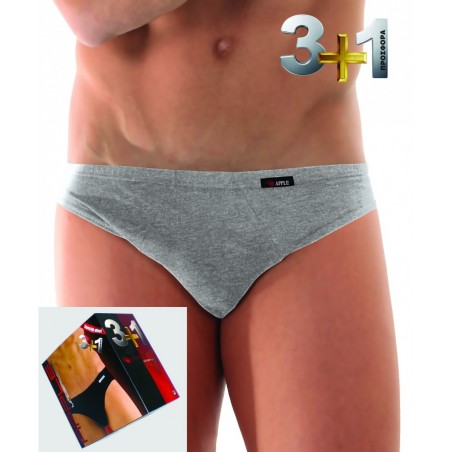 0214240 APPLE ΑΝΔΡΙΚΑ ΣΛΙΠ 3+1 (GREY)