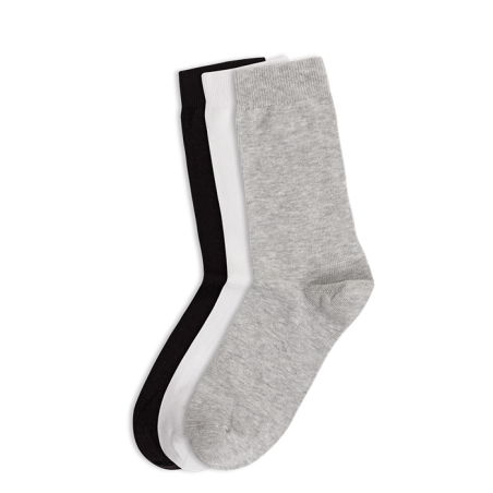 1-2500-C4 ME/WE Γυναικείες Βαμβακερές Μονόχρωμες Κάλτσες 3 Ζεύγη (MULTICOLOR)