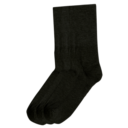 2-3500-C3 ME/WE Ανδρικές Αθλητικές Κάλτσες Μονόχρωμες Πετσετέ 3 Ζεύγη (BLACK)