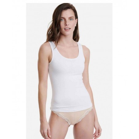 W2202-01 WALK ΓΥΝΑΙΚΕΙΟ ΤΟΠ ΦΑΡΔΙΑ ΤΙΡΑΝΤΑ BAMBOO (WHITE)