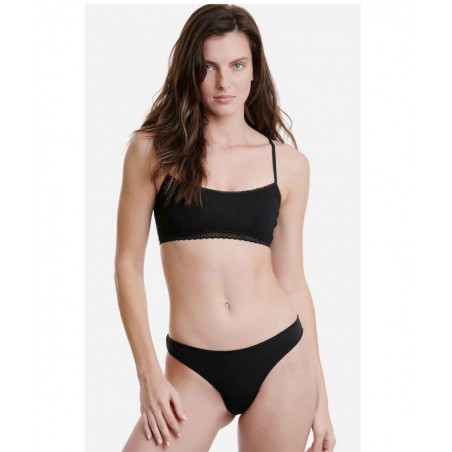 W2018-0202 WALK ΓΥΝΑΙΚΕΙΟ ΣΛΙΠ RIO BAMBOO 2 ΤΕΜΑΧΙΑ (BLACK)