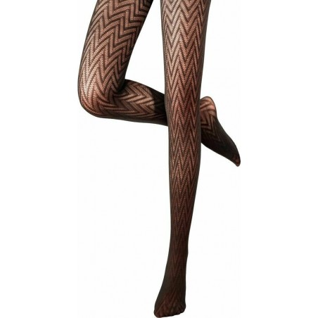 1215-02 VERADEA Γυναικείο Καλσόν Με Σχέδιο 120 DEN (BLACK)