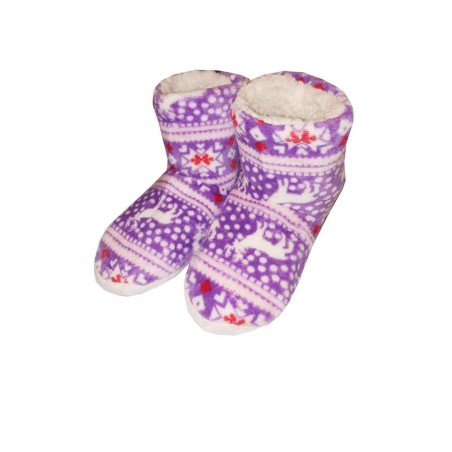 W207-22 JOIN Γυναικεία Παντόφλα Μποτάκι (PURPLE)