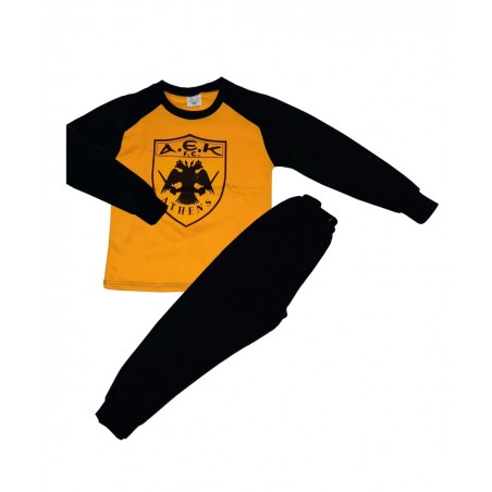 568-18 ΠΑΙΔΙΚΗ ΠΥΤΖΑΜA AEK (YELLOW)