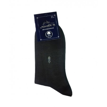 2018-02 JOKER'S Ανδρική Βαμβακερή Κάλτσα Κοστουμιού (BLACK)