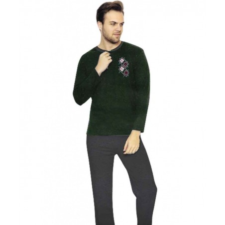 2000-20 FALKOM ΑΝΔΡΙΚΗ ΠΥΖΑΜΑ ΔΙΧΡΩΜΗ (GREEN)