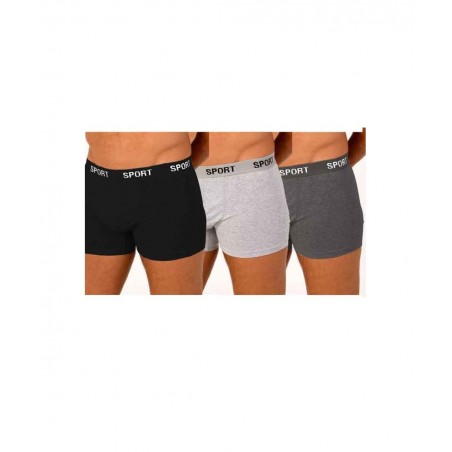 129-SET ΑΝΔΡΙΚΟ ΣΕΤ ΜΠΟΞΕΡ ΤΡΙΠΛΕΤΑ (BLACK-GREY-ANTHRACHITE)