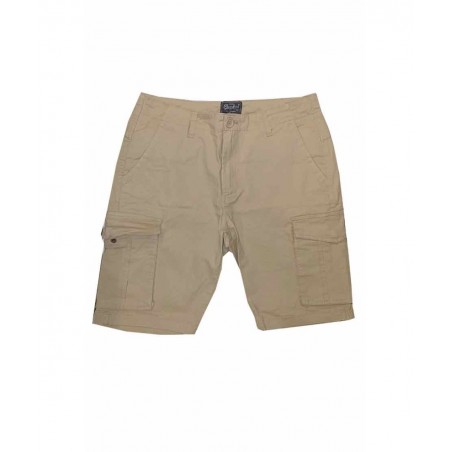 PACO&CO ΑΝΔΡΙΚΗ ΒΕΡΜΟΥΔΑ CHINO ΜΕ ΤΣΕΠΕΣ (BEIGE)