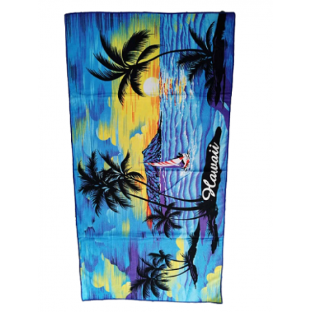 JOIN UNISEX ΠΕΤΣΕΤΑ ΘΑΛΑΣΣΗΣ ΕΝΗΛΙΚΩΝ ΜΕ ΣΧΕΔΙΟ HAWAI 140Χ70 CM (BLUE)