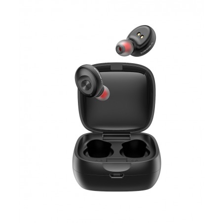 VEGER XG08 IN-EAR BLUETOOTH HANDSFREE ΑΚΟΥΣΤΙΚΑ ΜΕ ΘΗΚΗ ΦΟΡΤΙΣΗΣ (BLACK)