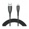 VEGER V103 USB ΚΑΛΩΔΙΟ A-MICRO HIGH QUALITY DATA CABLE 1200MM (BLACK)