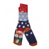 HAPPY NEW YEAR Unisex Χριστουγεννιάτικες κάλτσες Fox (BLUE)
