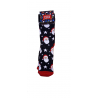JOIN Παιδική Χριστουγεννιάτικη Κάλτσα Με Σχέδιο Άγιο Βασίλη Και Αστεράκια (BLACK)