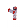 JOIN Παιδική Χριστουγεννιάτικη Κάλτσα Με Σχέδιο Άγιο Βασίλη (GREY)