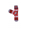 JOIN Παιδική Χριστουγεννιάτικη Κάλτσα Με Σχέδιο Μπισκότα (RED)