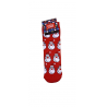 JOIN Παιδική Χριστουγεννιάτικη Κάλτσα Με Σχέδιο Φατσούλες  Άγιο Βασίλη (RED)