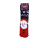 JOIN Παιδική Χριστουγεννιάτικη Κάλτσα Με Σχέδιο Άγιο Βασίλη (BLACK-RED)