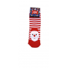 JOIN Παιδική Χριστουγεννιάτικη Κάλτσα Με Σχέδιο Άγιο Βασίλη Ριγέ (RED-WHITE)