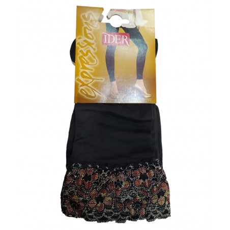 IDER ΓΥΝΑΙΚΕΙΟ ΚΑΛΤΣΟΚΟΛΑΝ ΚΑΠΡΙ ΜΕ ΔΑΝΤΕΛΑ (BLACK)