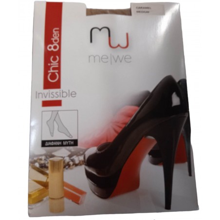 ME-WE ΓΥΝΑΙΚΕΙΟ ΚΑΛΣΟΝ INVISSIBLE CHIC 8 DEN (CARAMEL)