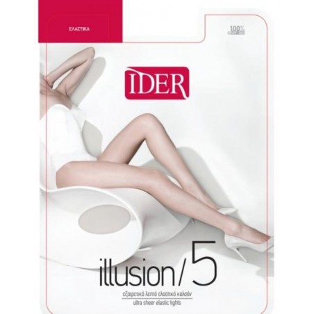 IDER ΕΛΑΣΤΙΚΟ ΚΑΛΣΟΝ ILLUSION 5 DEN (BLACK)