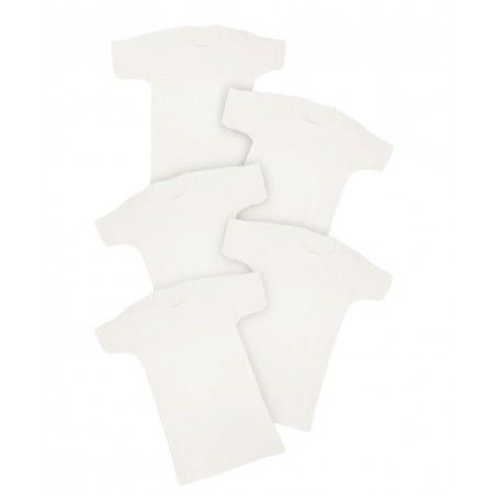 JOIN SET 5 ΠΑΙΔΙΚΑ ΚΟΝΤΟΜΑΝΙΚΑ ΦΑΝΕΛΑΚΙΑ ΛΑΙΜΟΚΟΨΗ (WHITE)