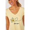 HARMONY ΓΥΝΑΙΚΕΙΑ ΠΥΖΑΜΑ ΒEE YOU (YELLOW)