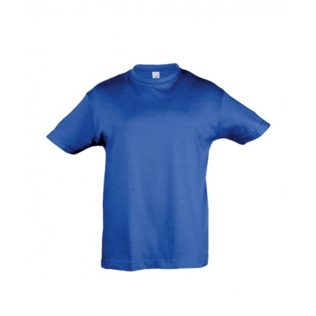 CPOINT CP122005 ΠΑΙΔΙΚΟ UNISEX ΜΟΝΟΧΡΩΜΟ ΜΠΛΟΥΖΑΚΙ ΜΕ ΚΟΝΤΟ ΜΑΝΙΚΙ ΛΑΙΜΟΚΟΨΗ (BLUE)