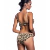 BLUEPOINT ΣΤΡΑΠΛΕΣ ΜΠΙΚΙΝΙ ΤΟΠ 'AFRICAN CHIC' ANIMAL PRINT CUP D (BEIGE)