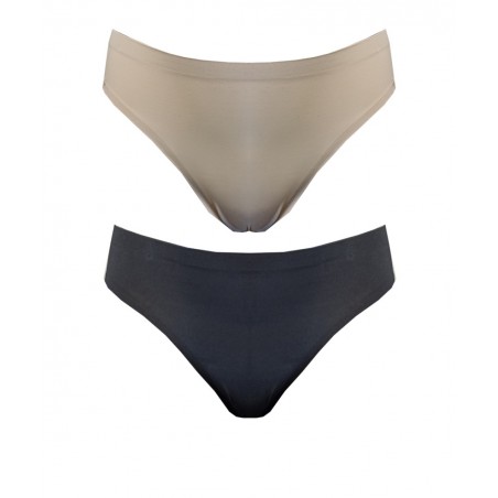 JOIN ΓΥΝΑΙΚΕΙΟ ΣΕΤ 2 ΣΛΙΠ LASER CUT (BEIGE-BLACK)