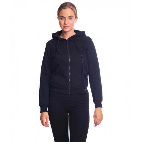 PACO&CO ΓΥΝΑΙΚΕΙΑ ΖΑΚΕΤΑ ΦΟΥΤΕΡ ΚΟΥΚΟΥΛΑ BASIC (BLACK)