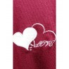 COOTAIYA ΧΕΙΜΕΡΙΝΗ ΓΥΝΑΙΚΕΙΑ ΠΥΤΖΑΜΑ LOVE HEARTS (BORDEAUX)