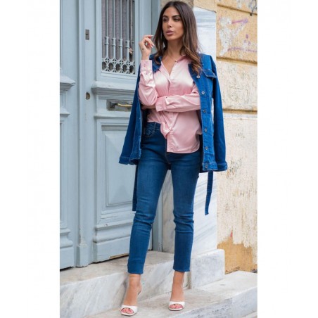 MARKIZ ΓΥΝΑΙΚΕΙΟ ΠΑΝΤΕΛΟΝΙ ΤΖΙΝ SLIM LINE 305415 (BLUE DENIM)