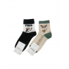 JOIN ΚΑΛΤΣΕΣ ΗΜΙΚΟΝΤΕΣ "PUPPY" 2PACK (BLACK/BEIGE)