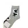 JOIN ΚΑΛΤΣΕΣ ΗΜΙΚΟΝΤΕΣ "CAT LADY" 2PACK (BLACK/GREY)