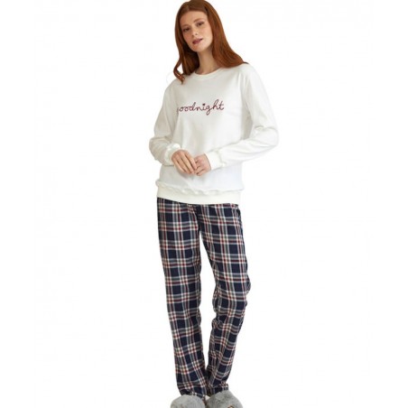 HARMONY ΧΕΙΜΕΡΙΝΟ ΓΥΝΑΙΚΕΙΟ ΣΕΤ ΠΙΤΖΑΜΑΣ ΚΑΡΩ (WHITE)