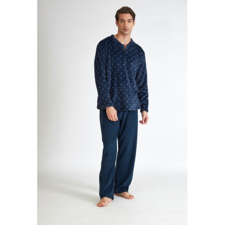 HARMONY ΑΝΔΡΙΚΗ ΠΥΖΑΜΑ ΦΛΙΣ (BLUE)