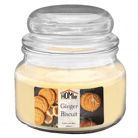 ΚΕΡΙ GINGER BISCUIT ΣΕ ΒΑΖΟ ΜΕ ΚΑΠΑΚΙ ΜΕΣΑΙΟ 35h 226gr net, 10x9,5cm