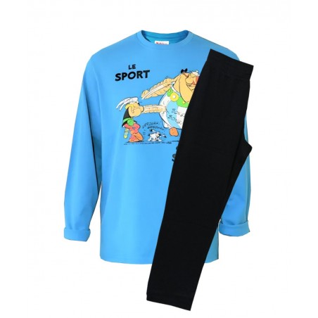 KYBBUS ΑΝΔΡΙΚΗ ΠΥΖΑΜΑ ΜΕ ΣΧΕΔΙΟ ASTERIX (BLUE)