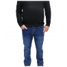 672-02 JOIN ΑΝΔΡΙΚΟ ΠΟΥΛΟΒΕΡ ΛΕΠΤΟ BIG SIZE ΕΛΑΣΤΙΚΟ (BLACK)