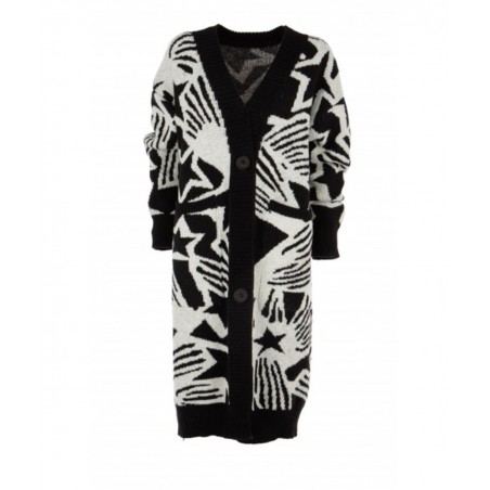 AMU-CD311-02 ALEX MAX ΓΥΝΑΙΚΕΙΑ ΖΑΚΕΤΑ ΜΑΚΡΙΑ (BLACK)