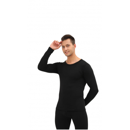 VKA26-02 ΑΝΔΡΙΚΗ ΙΣΟΘΕΡΜΙΚΗ ΜΠΛΟΥΖΑ ΛΑΙΜΟΚΟΨΗ (BLACK)